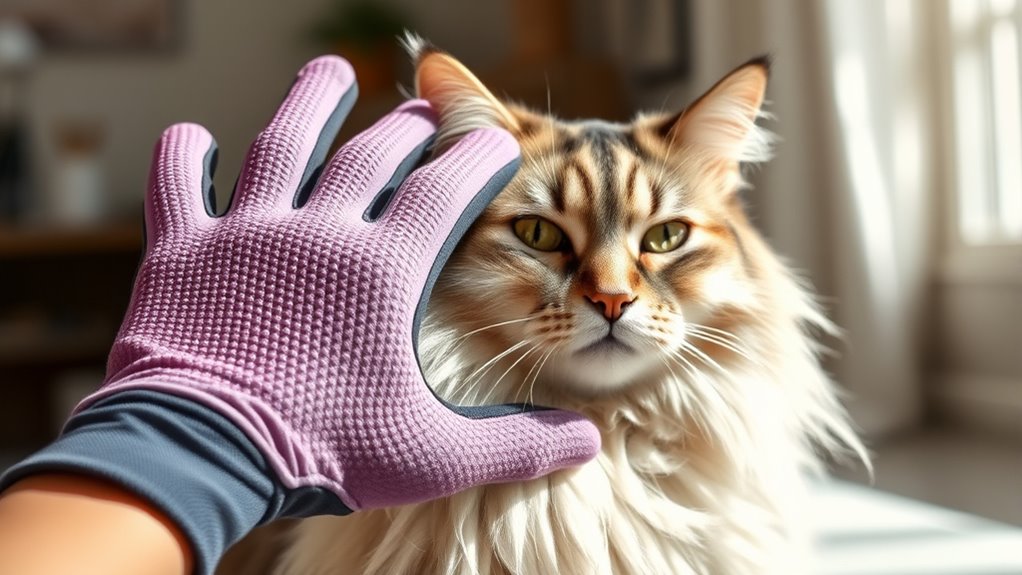 top cat grooming glove selection