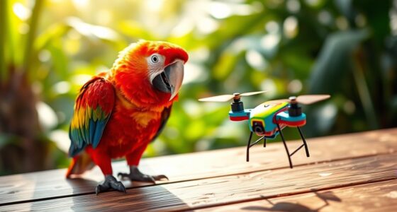 birds imitate funny behaviors