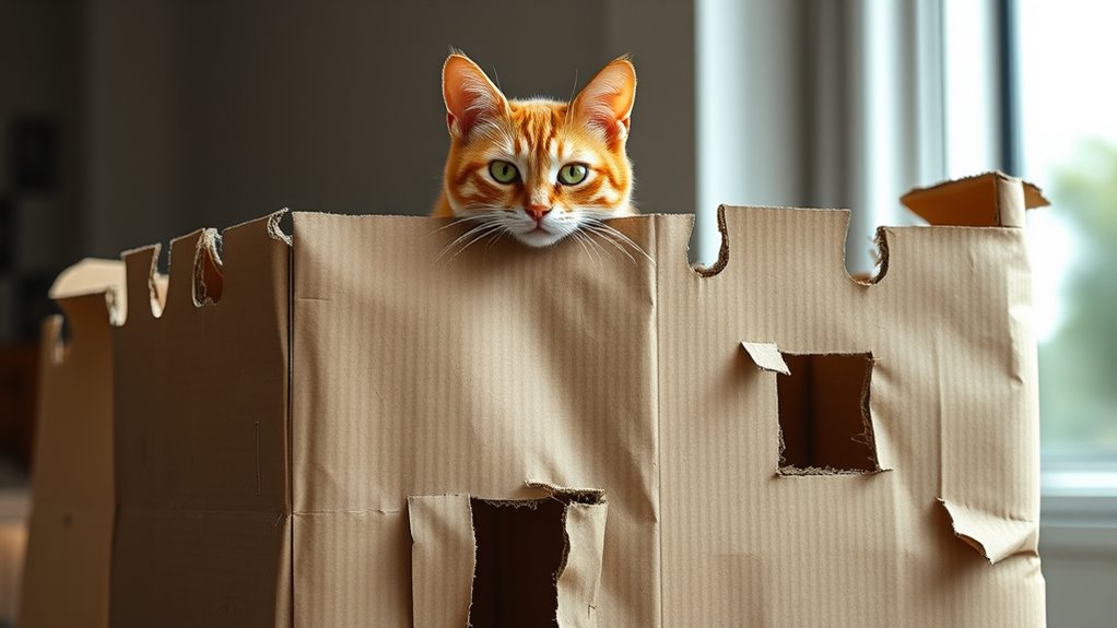 cats love simple hideouts