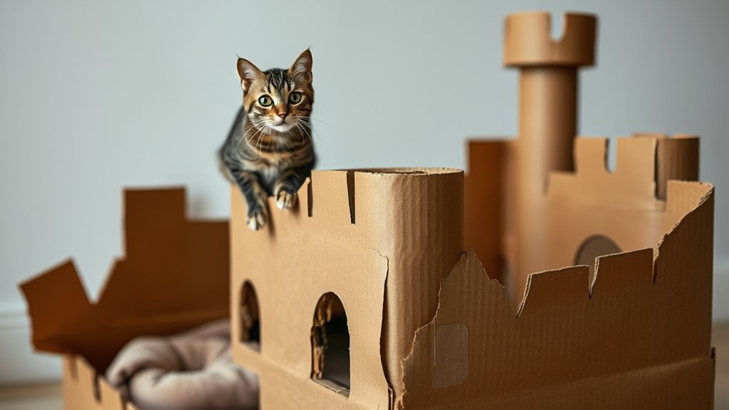 cats prefer hiding spaces
