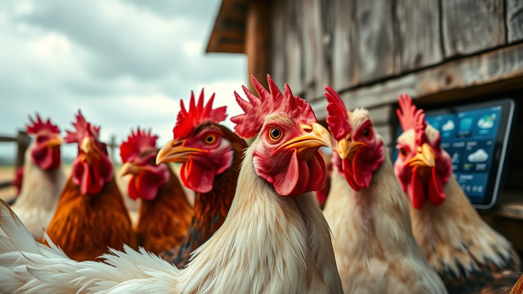 chickens predict weather naturally