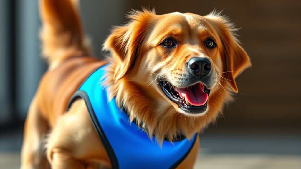 color changing emotional dog vest