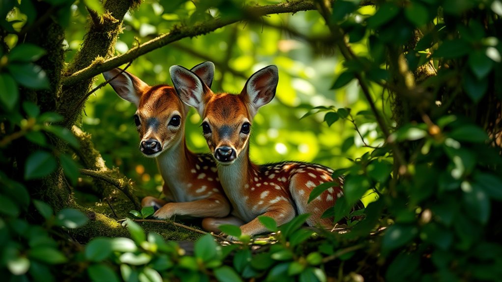 deer fawns camouflage evolution