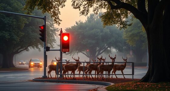 deer traffic light success
