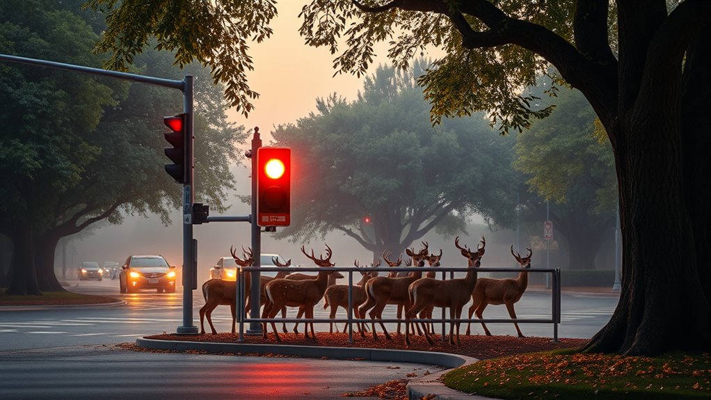 deer traffic light success