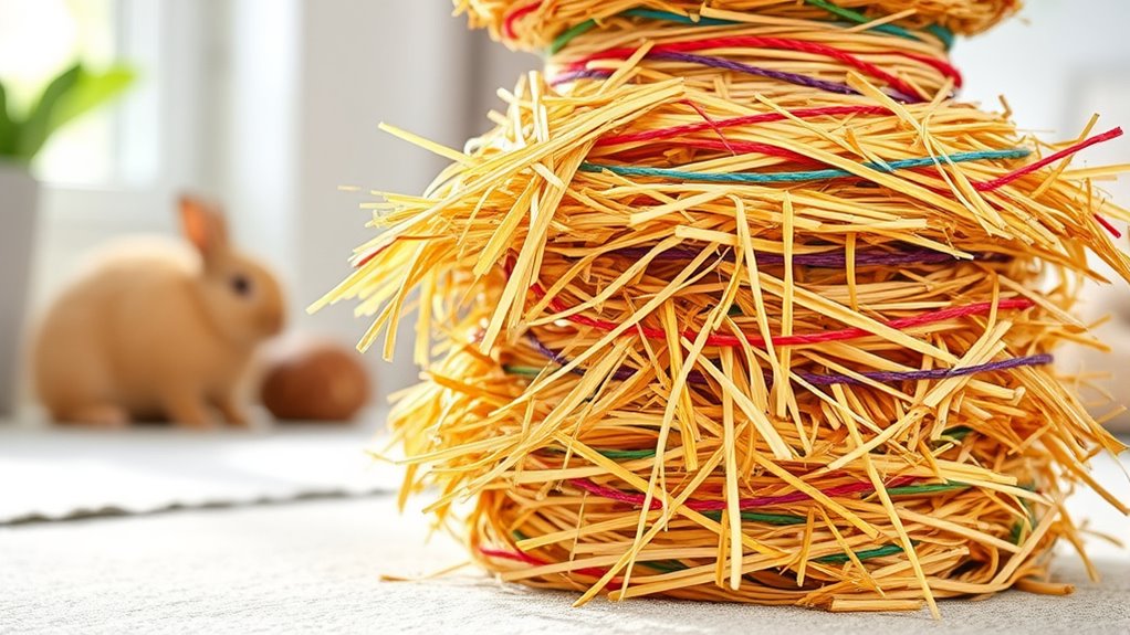 diy rabbit hay structures
