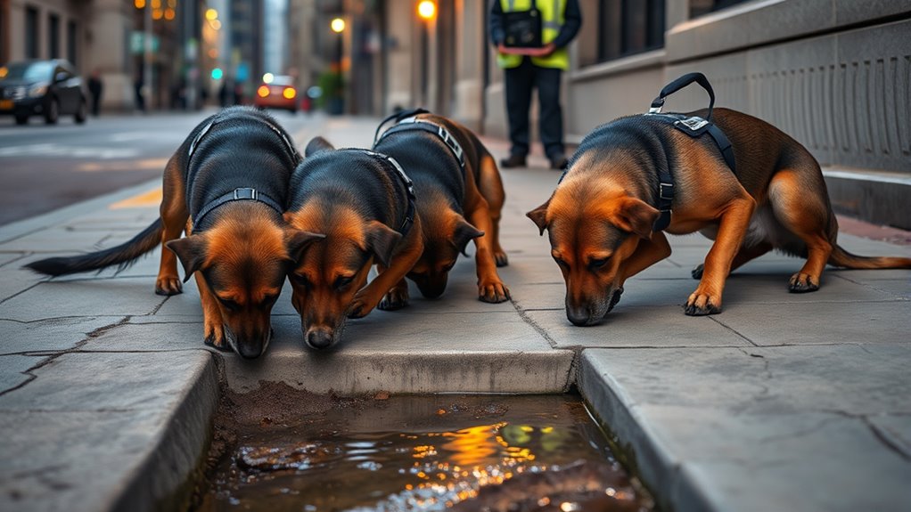 dogs detect underground water leaks