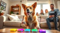 dogs learn words with talk buttons