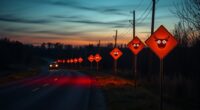 flashing deer crossing emojis