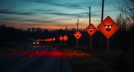 flashing deer crossing emojis