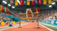 gerbil olympiad introduces pole vault
