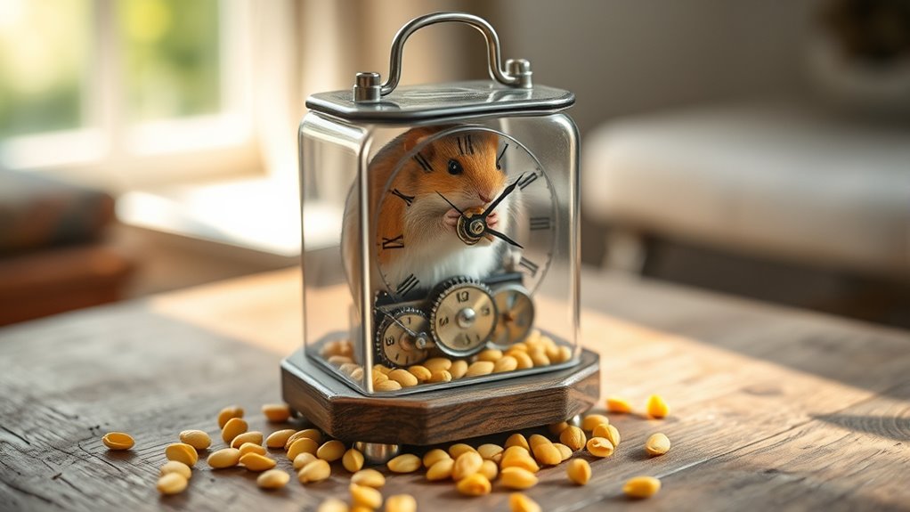 gerbil powered sustainable timekeeping