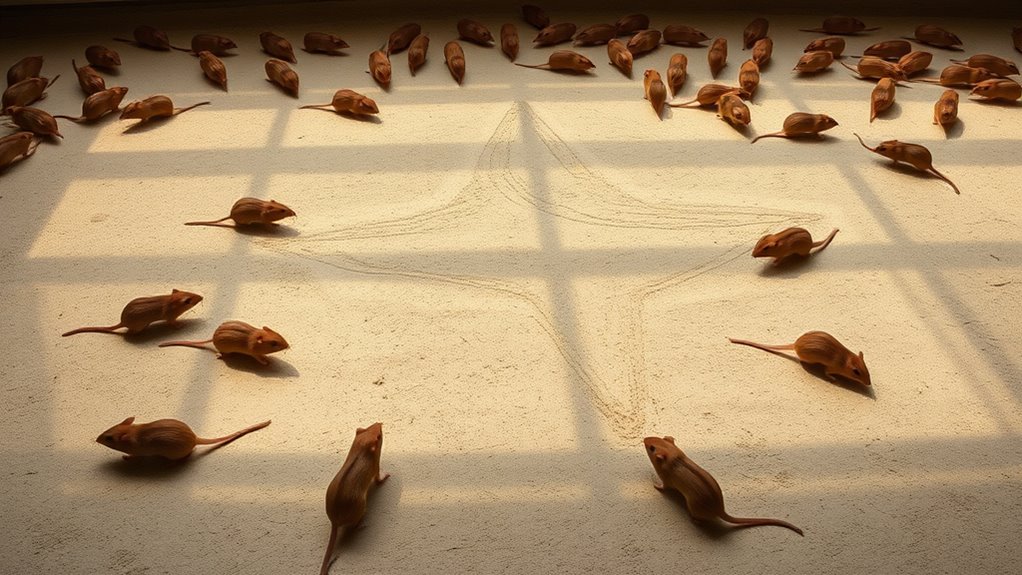 gerbils construct geometric shapes