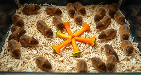 gerbils create pentagram pattern