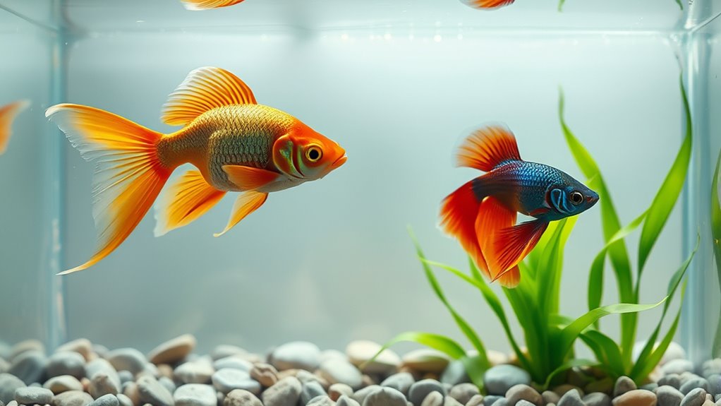 goldfish betta tank harmony