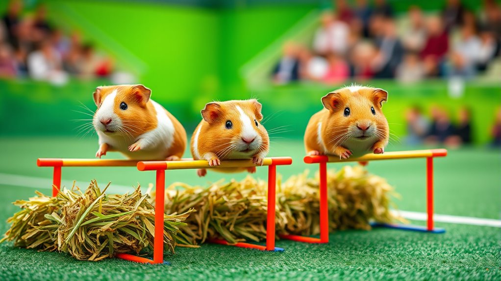 guinea pig hay jump
