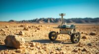 hamster sized rover tested outdoors