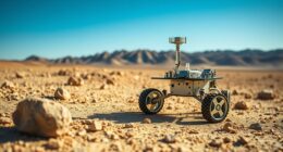 hamster sized rover tested outdoors