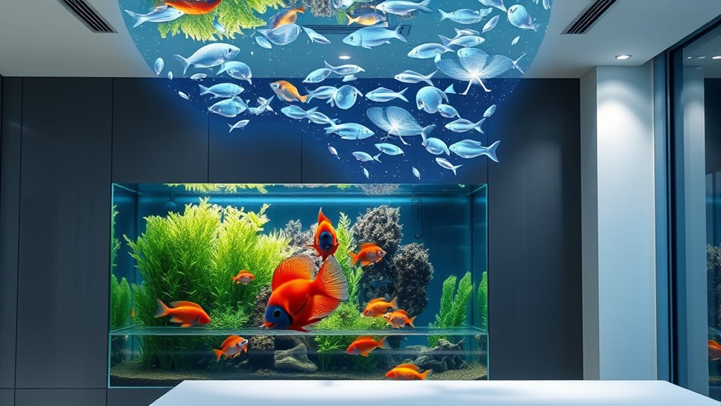 holographic fish reduce stress