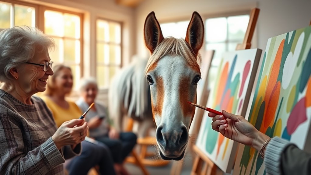 mini horse art therapy benefits