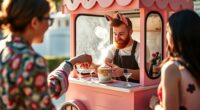 mini horse coffee pop up