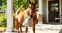 mini horse delivers books