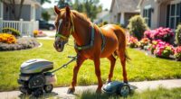 mini horse lawn mowers