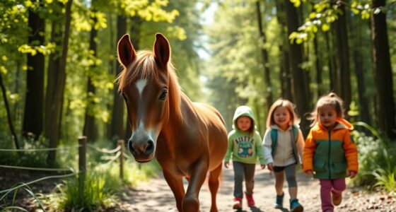 mini horse led walks soothe autism