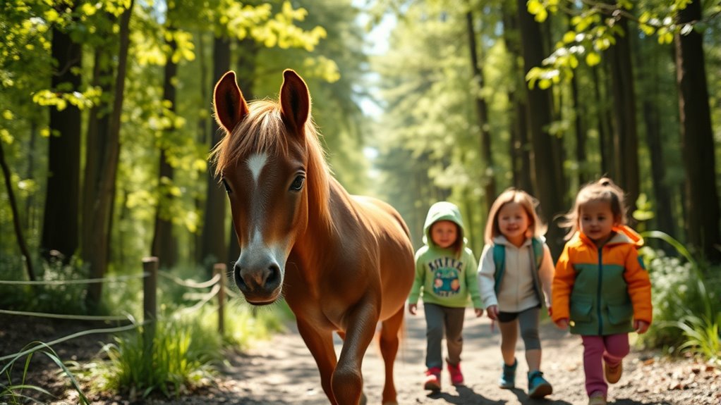 mini horse led walks soothe autism