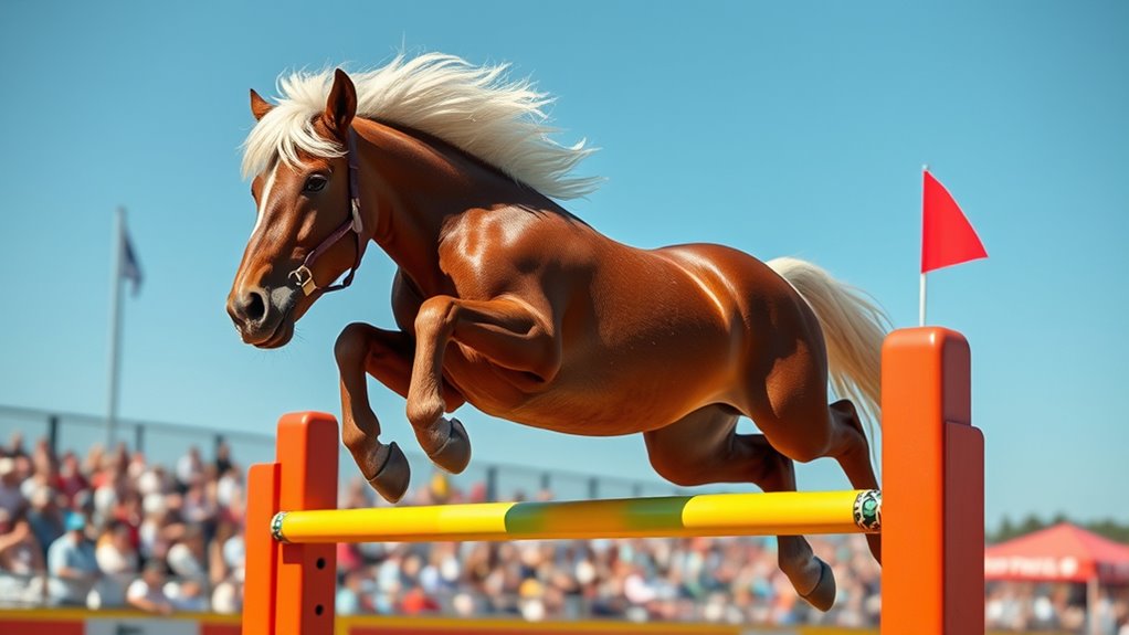miniature horse jumps highest