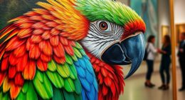 parrot painting sells high