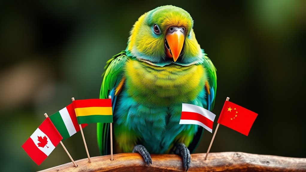 parrots mimic language effortlessly