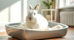 rabbit litter training success