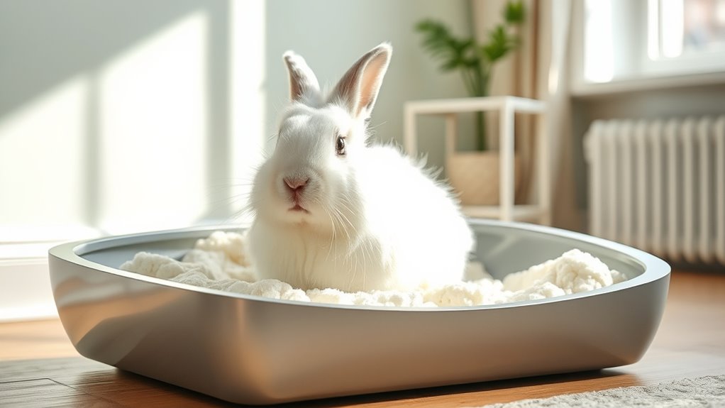 rabbit litter training success