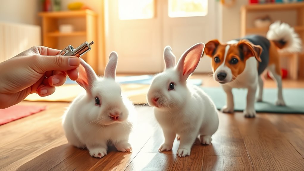 rabbits master clicker training