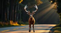 reflective antler paint reduces collisions