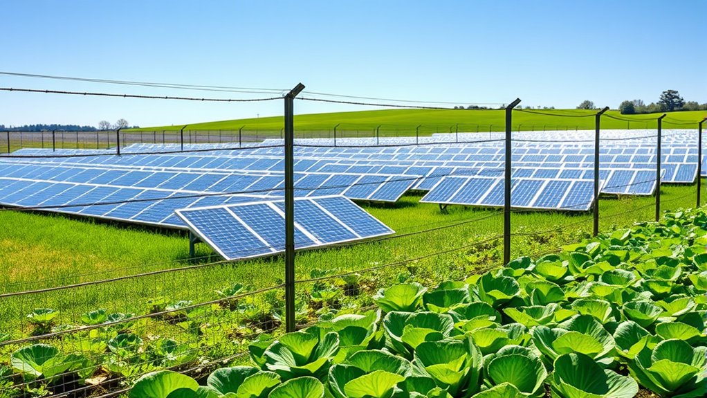 solar farms shield lettuce