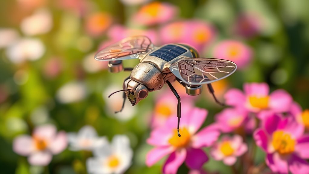 solar powered drone pollination technology