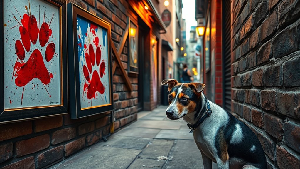 stray dog art therapy