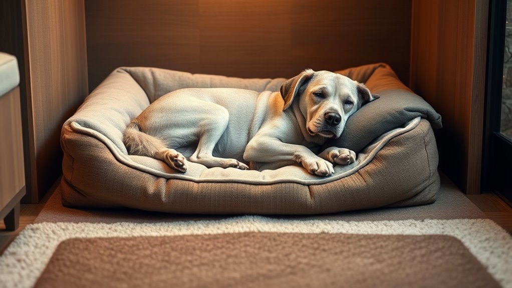 comfortable bedding and elevation