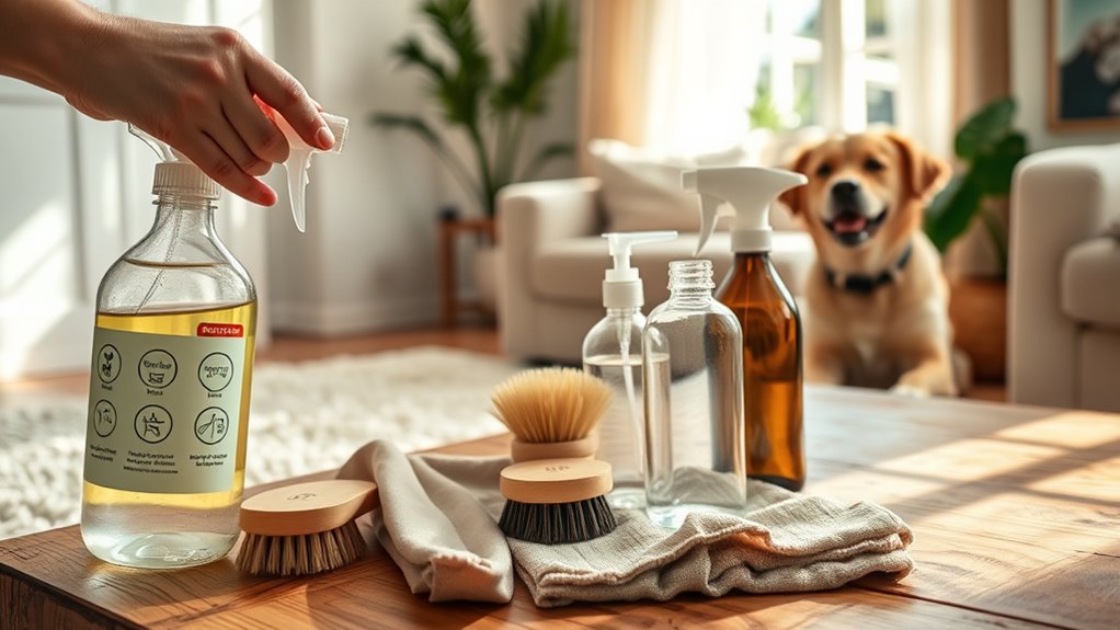 use natural pet safe cleaners