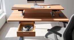 adjustable desks with storage