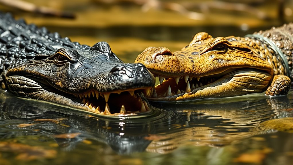 alligators and crocodiles differ