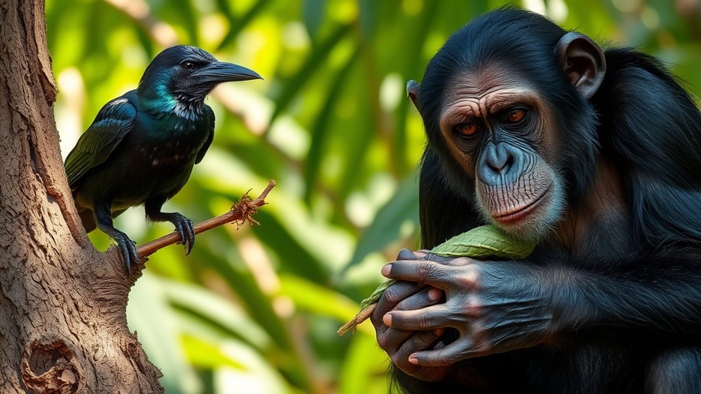 animal tool use demonstrates cultural transmission