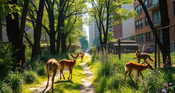 animals navigating human barriers