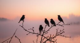 birds sing at dawn