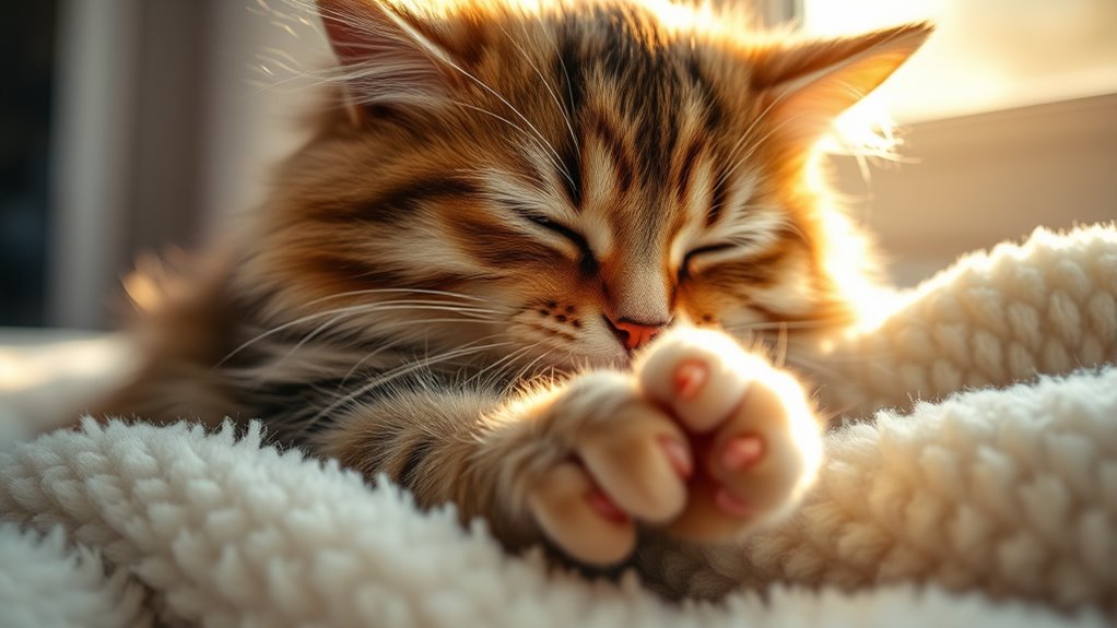 cats knead for comfort