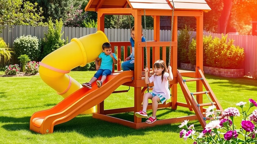 choosing safe durable outdoor playsets