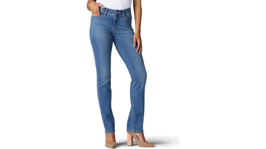 comfortable flex straight jeans