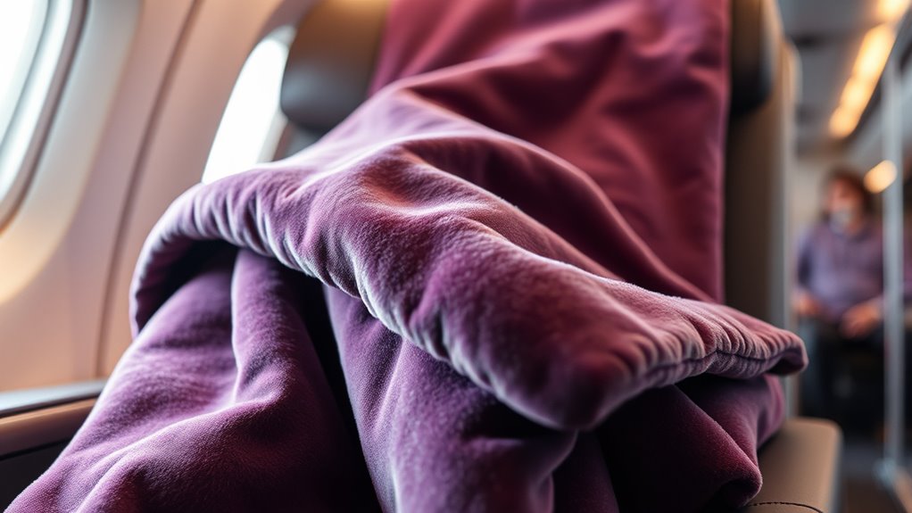 comfortable portable travel blankets
